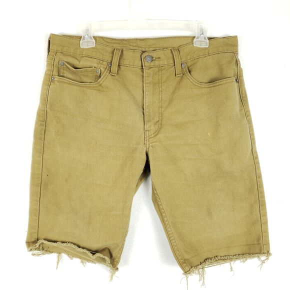 Levi's Other - Levis 511 Cutoff Shorts Mens 34 Brown Denim Casual Summer Beach